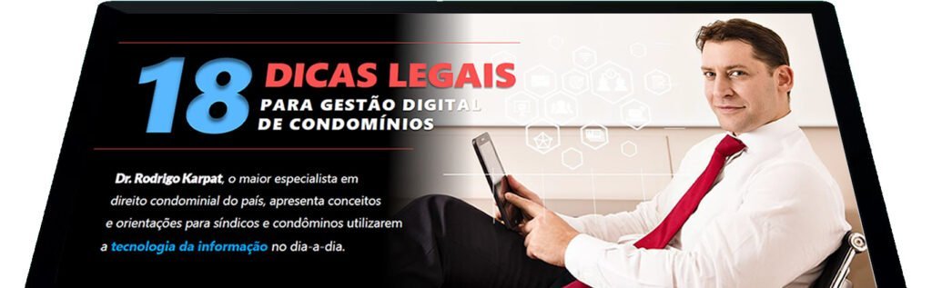Ebook "18 Dicas Legais para Gestão Digital de Condomínios", por ConectCon®